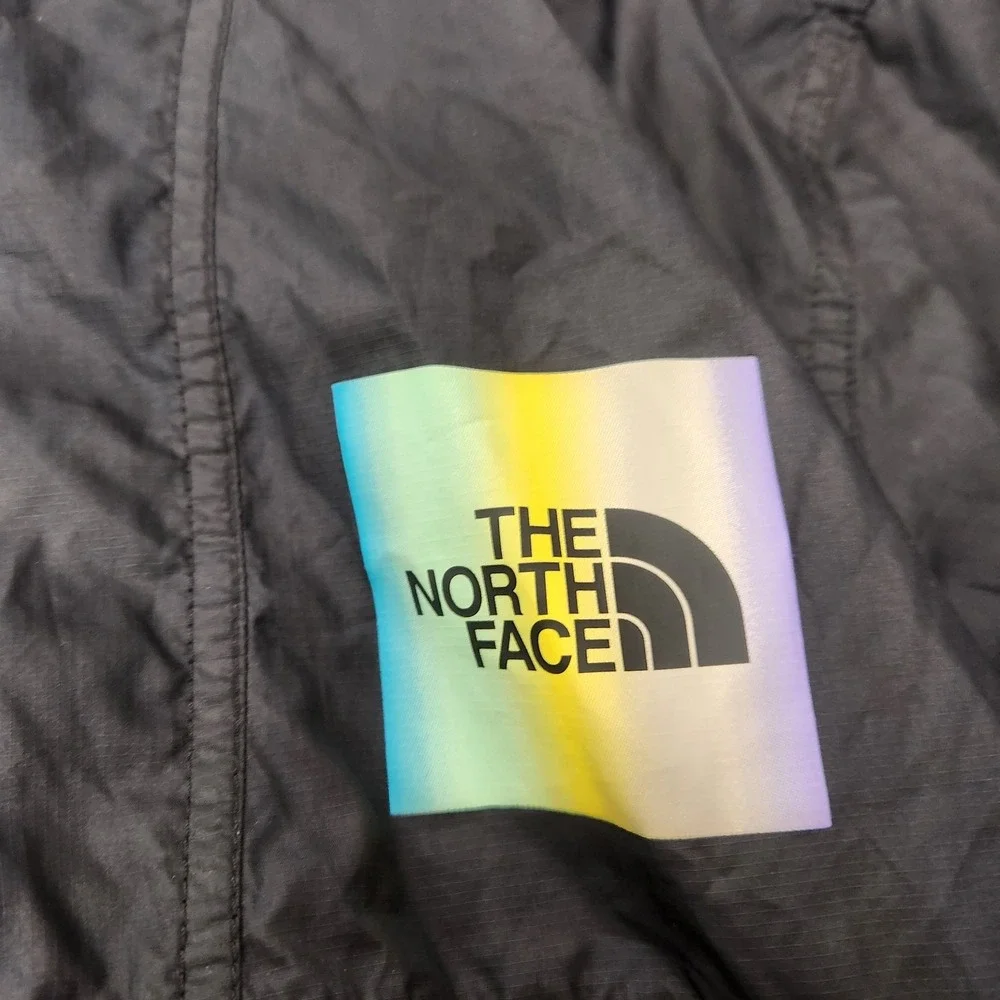 North Face Mens Windbreaker Style Jacket Mesh Pockets Logo Rainbow‎ Streetwear